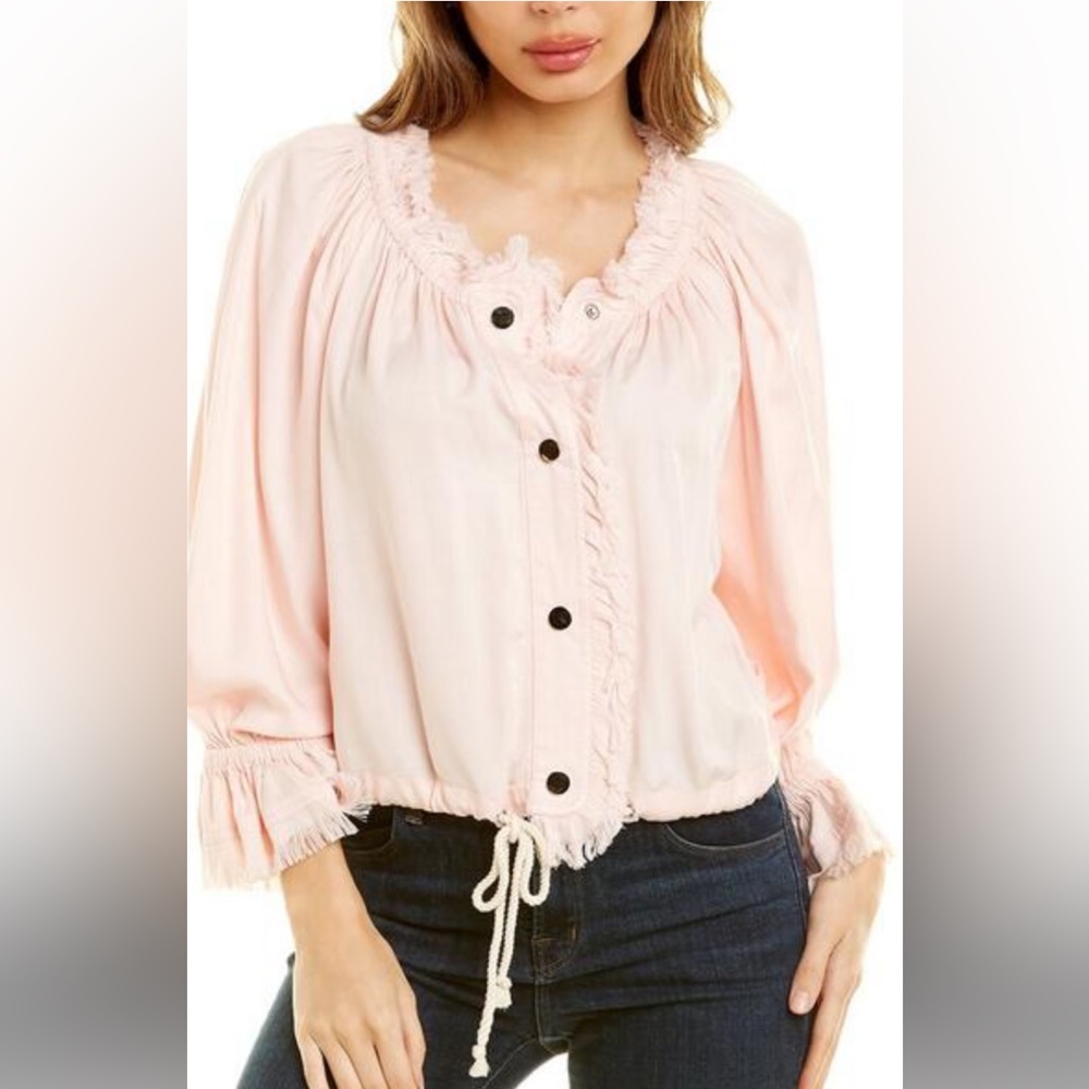 Ramy Brook NWT lightweight pink cotton jacket